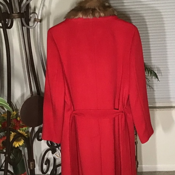 💲ON SALE💲TALBOTS NWT AUTHENTIC WOOL BLEND TAN FAUX FUR COLLAR CLASSIC COAT - Picture 7 of 17